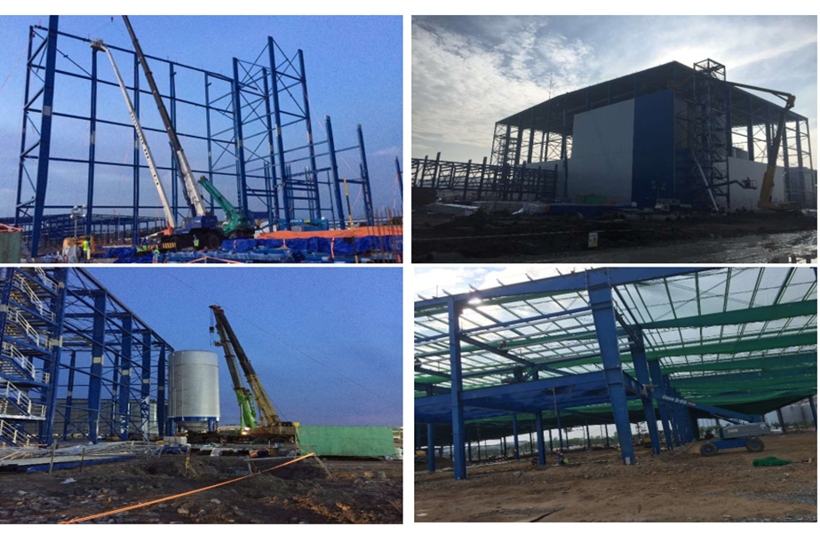 Lắp Đặt Kết Cấu Thép - Nhà máy Heiniken BR-VT giai đoạn 1